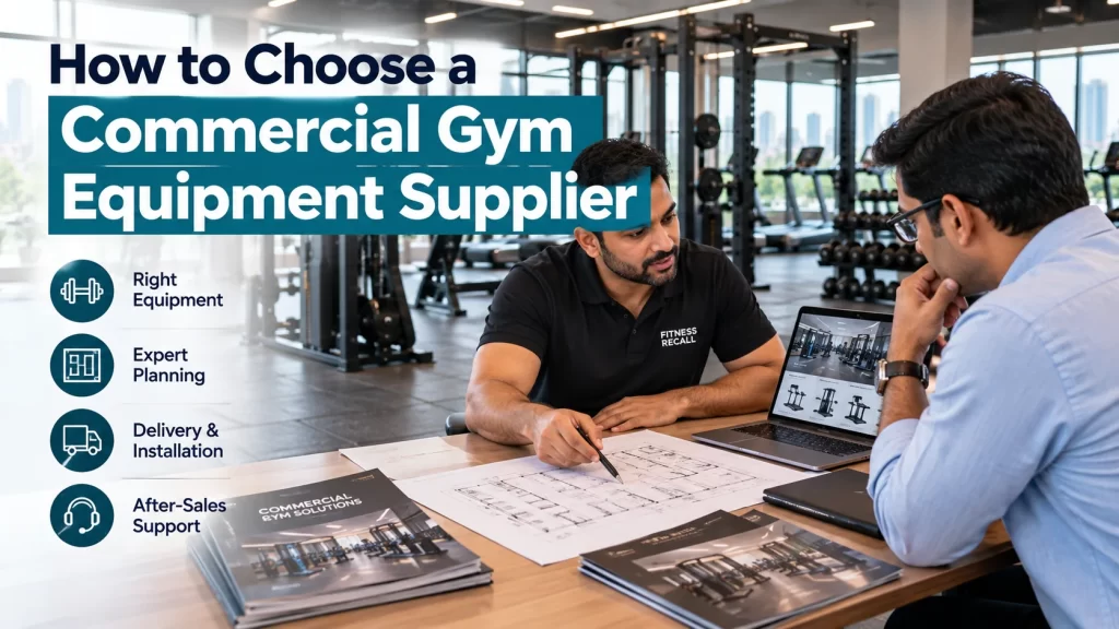 Commercial gym equipment supplier consultation and layout planning